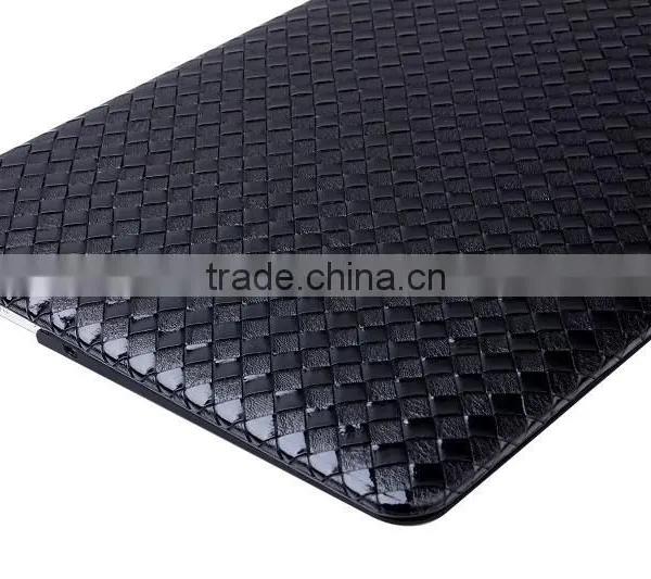 Deluxe Woven Texture pu Leather Case for Macbook, for Macbook Back Cover Laptop Protective Case photo-6