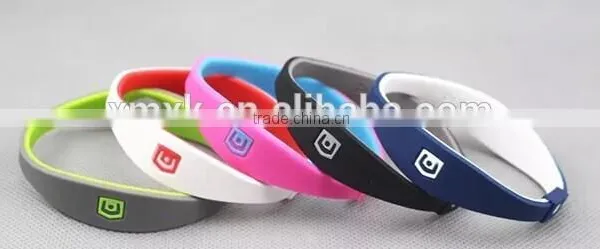 Rubber Wristband Pure Strength Silicone Bio Magnetic Bracelet photo-2
