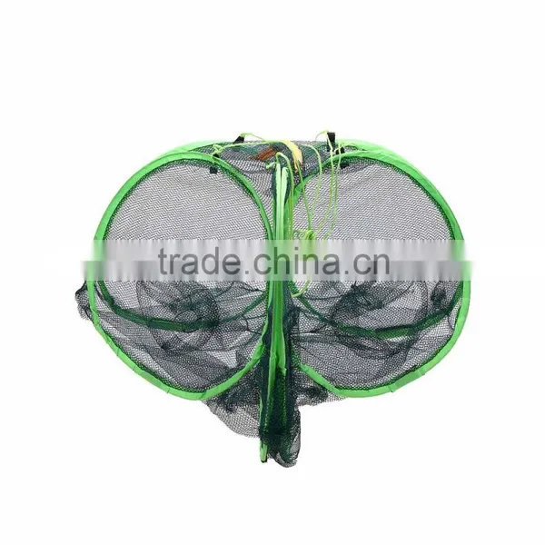 83 * 83cm 6 Holes Large Automatic Foldable Fishing Net Trap Shrimp Cage photo-4