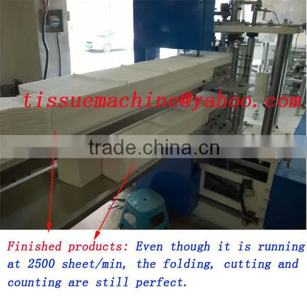 Fastest 2500 Piece Italy Design Embossing Printing Automatic High Speed Quarterfold Napkin Machine photo-6