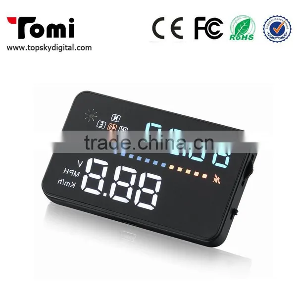 Car HUD A3 3.5 Inch Screen GPS Head Up Display With Speedometer Kmh/MPH Speeding Warning Compass Compatible For OBD1 OBD2 Car photo-4