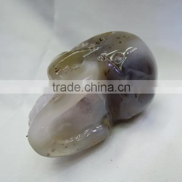 Excellent Handcraft Wholesale Natural Amethyst Crystal Skull With Geode All by Hand Carve Best Gift to Friends photo-4