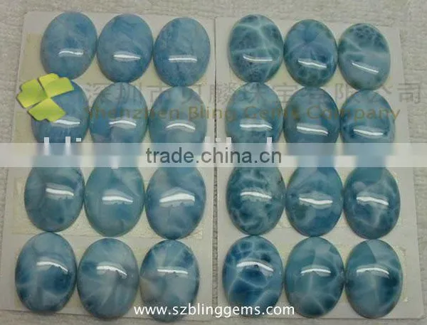 New Arrival Hot Seller Larimar Semi Precious Stone Cabochon