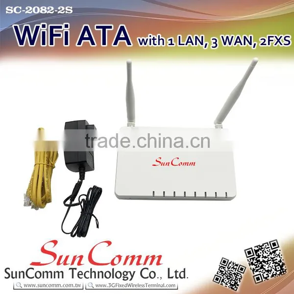 SC-2082-2S With 1 WAN, 3 LAN, 2 FXS WiFi VoIP ATA photo-4