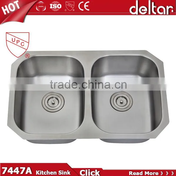Satin Finish Kitchen Sink Single Sink With Drainer Board UPC Kitchen Sink for America Standard photo-4