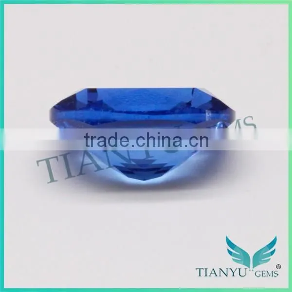 112# Cushion Burman Blue Spinel Gemstone Synthetic Diamond photo-5
