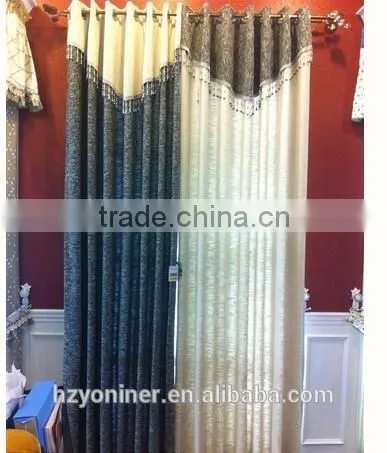 2015 Hot Sale 018 Linen Like Curtain Fabric ; Made up Curatin in Hotel or Home