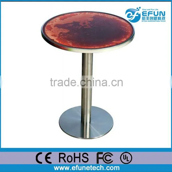 Rechargeable Battery Led Art Liquid Bar Table Top,interactive Liquid Lighted Bar Table photo-3