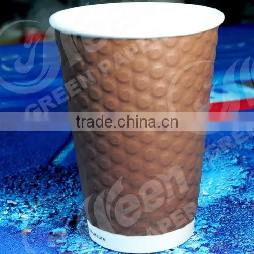Coffee Paper Cup, Black Color Embossed Paper Cup,logo Printed Embossed Paper Cup photo-3