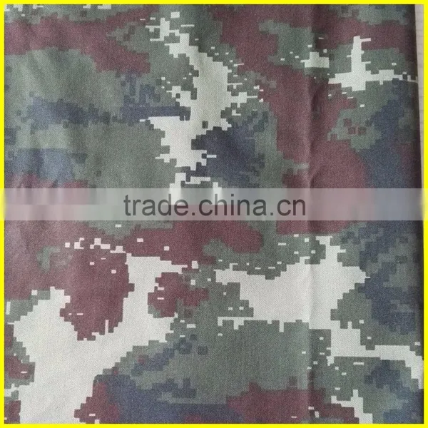 65% Poly 35%cotton Twill 2/2 Camou Print Fabric