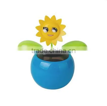 Custom Printing Flip Flap Plastic Dancing Solar Flower Pot photo-6