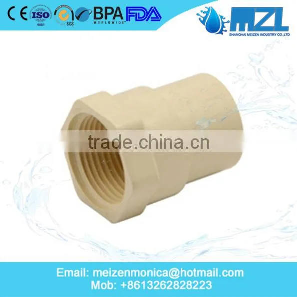 1/2" Inch ASTM Standard Cpvc Pipe Fittings Female Adaptor photo-2