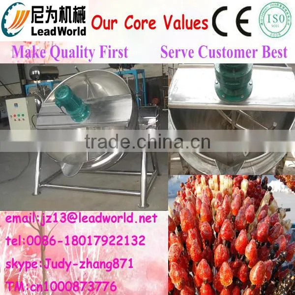 Sanitary Tilting & Keep Warm 500 Liter Steam Jacketed Cooking Kettle