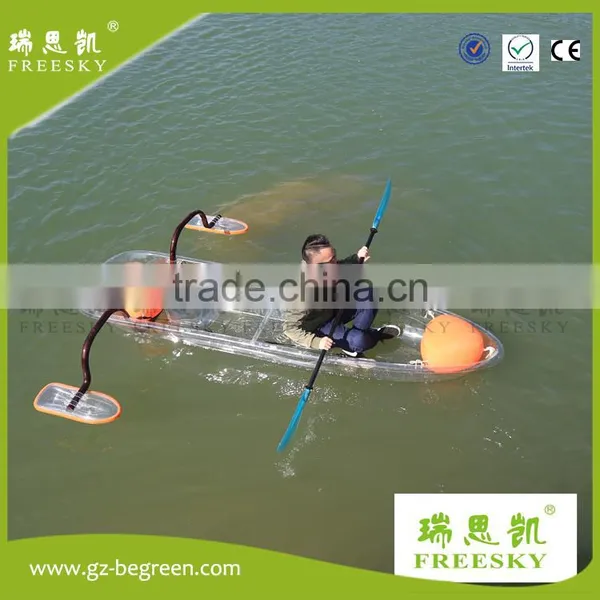 Begreen 2017 Summer Stlye Water Sport Kayak Transparent With Kayak Stabilizer photo-4