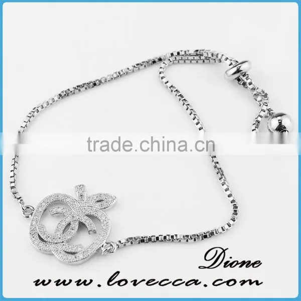 Gift For Her Small CZ Bracelet Tiny Diamond Micro Pave Bracelet photo-3