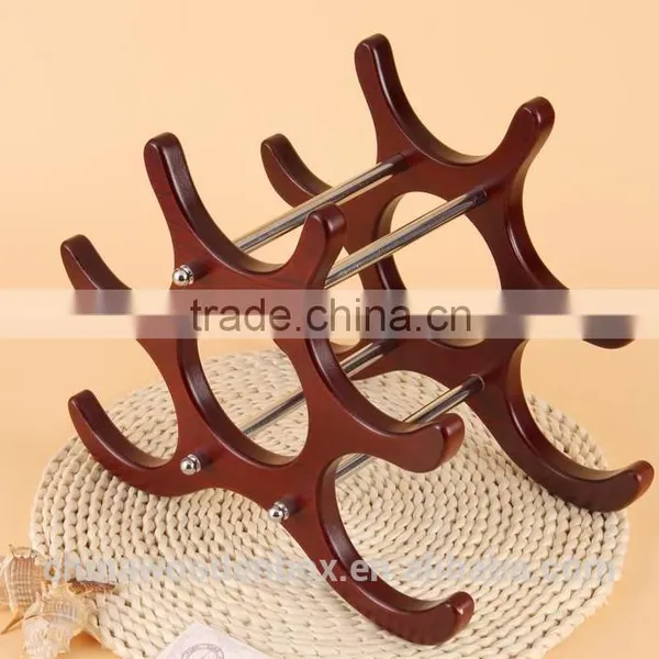 Personalized Wine Display Stand Best Quality Round Handmade Wooden Wine Rack Wooden Wine Racks/Root Carving Wooden Wine Holder photo-2