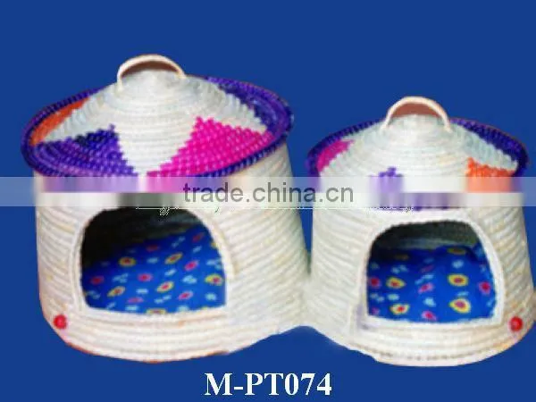 Wicker Pet House / Wicker Cat Cage / Wicker Pet Bed & Wicker Doghouse photo-4