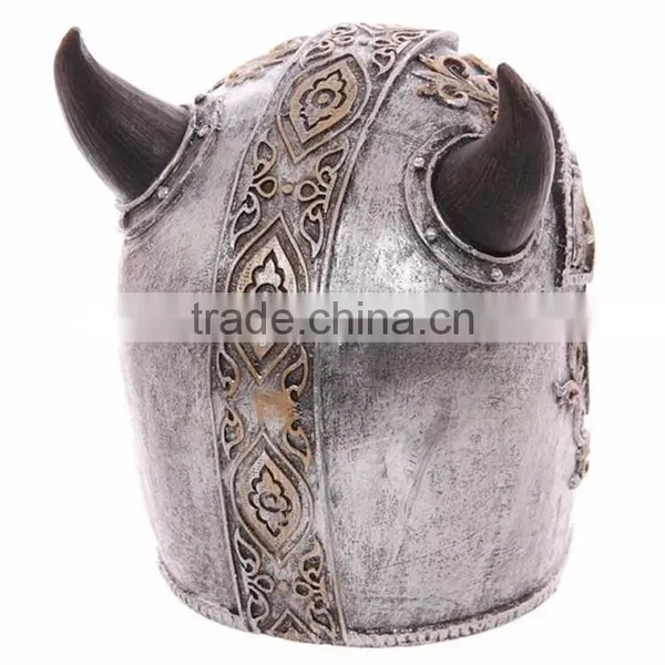 Halloween Props Ox Horn Skeleton Resin Skull Knight photo-5