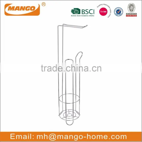 Chrome Plating Metal Wire Wall Mounted Bathroom Shelf photo-3