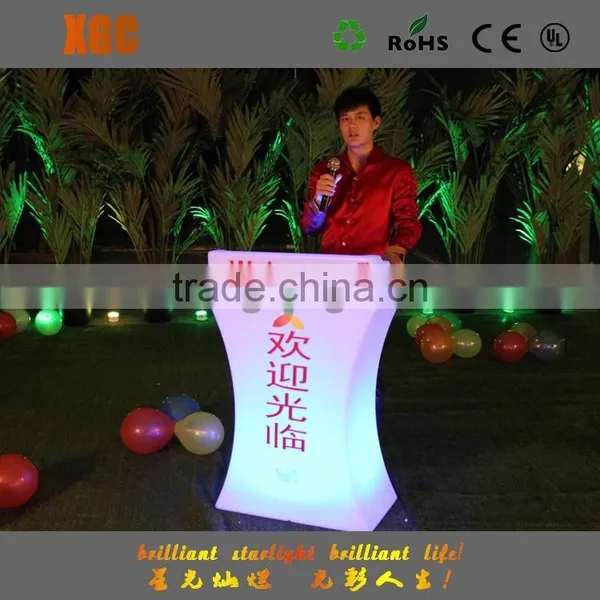 Modern Design PE Plastic Led Light Bar Table Plastic LED Bar Table/led Light Table photo-3