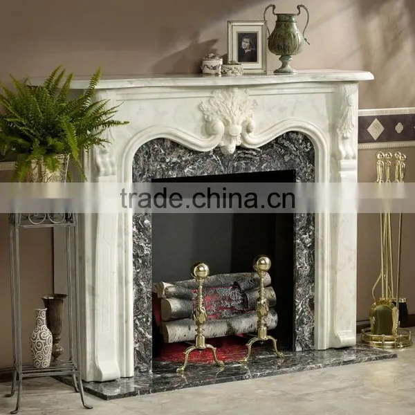 New Design Modern Simple Marble Fireplace photo-2