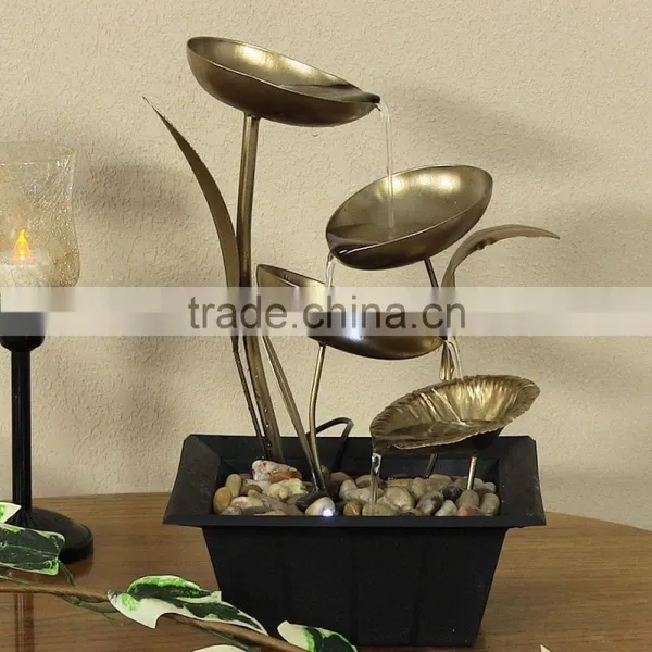 Four Leaf Cascading Tabletop Fountain photo-2