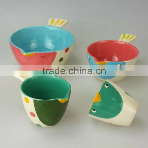 CERAMICS Wholesale Bird Shape Ceramic Measuring Cups photo-2