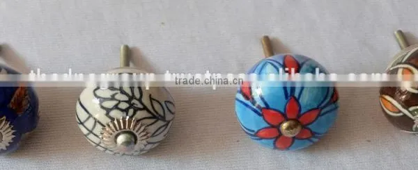 New Latest Design Mix Pattern Hand Painted Dresser Knobs photo-2