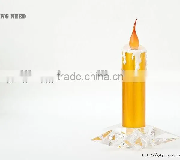 Acrylic Wedding Party Led Star Base Candle Light Christmas Decoration Gift photo-2