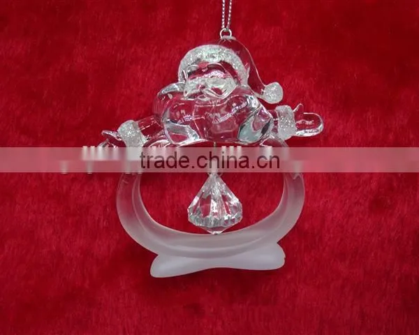 Santa Snwoman With Bells Acrylic Bulk Wholesale Napkin Ring for Sale photo-4