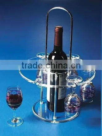 Barware High Quality Transparent Acrylic Wine Rack photo-3