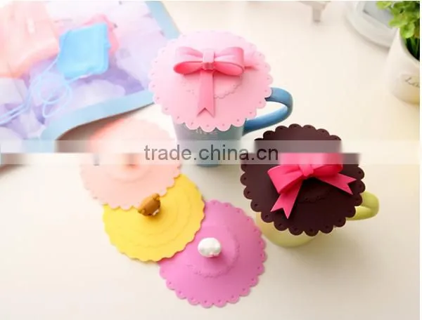 Silicone Anti-dust Suction Seal Lid Cap Coffee Mug Leak Proof Cover photo-2