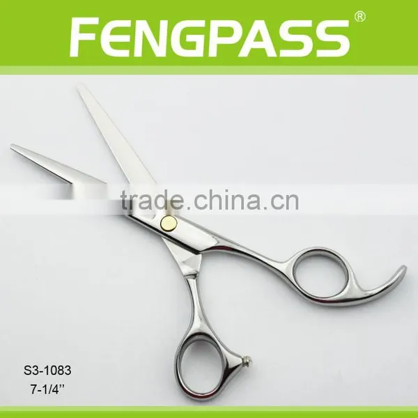 S3-1083 7-1/4" Inch 2CR13 Stainless Steel Blade With Stainless Steel Handle Fengpass Hardware Limited Barber Scissors photo-2