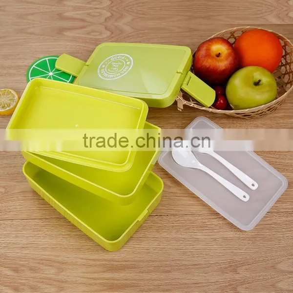 L00111 2017 Fashion Design With Spoon and Fork Set Kid Lunch Box photo-2