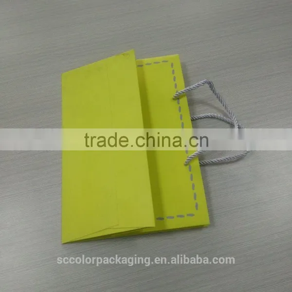 Shenzhen Factory Custom Printed Paper Gift Bag With Drawstring For Wholesale photo-2