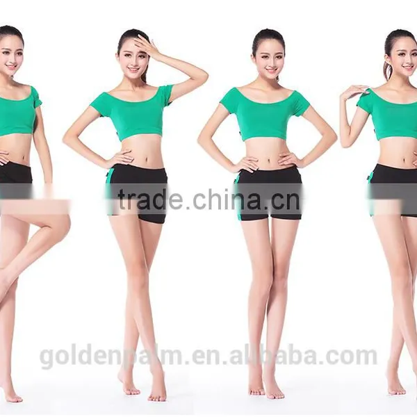Sexy 90% Polyester 10% Spandex Blank Yoga Wear Wholesale for Girls photo-4