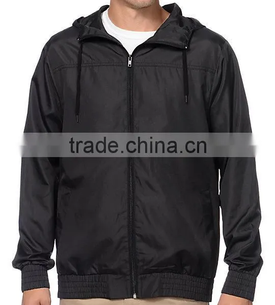 Custom 100% Nylon Softshell Jacket Waterproof Men Windbreaker photo-3