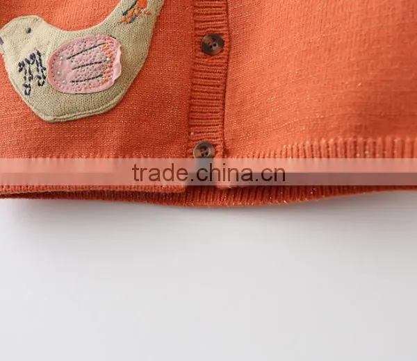 Cable Knit Baby Girls Cardigan Knitted Design Sweater photo-4