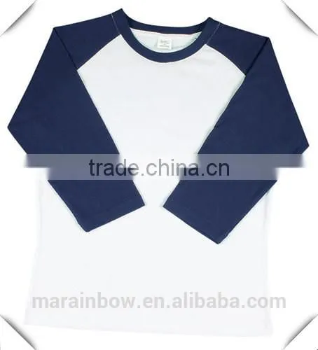 100% Cotton Plain Ladies Baseball Tee 3/4 Raglan Sleeve Baseball T Shirt Contrast 2 Tone Unisex Baseball T-Shirt Wholesale photo-4