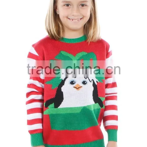 2016 New Girl's Penguins Christmas Sweater photo-2