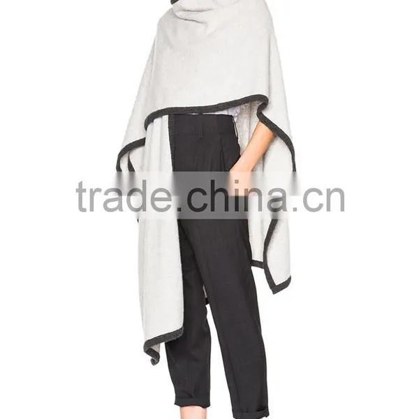 Women Winter Shawl and Wraps,Knitted Wool Wraps Ponchos for Ladies photo-3