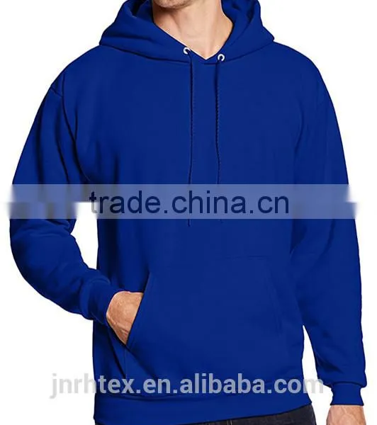 Cotton Polyester Plain Hoodies With Pocket photo-4