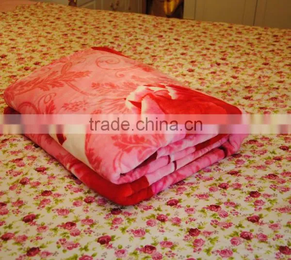 Beautiful Flower Print Flannel Blanket photo-4