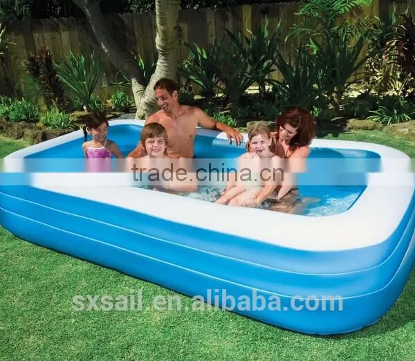 INTEX Transparent Blue Inflatable Swimming Pool photo-3