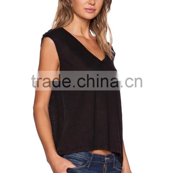Slub Knit Muscle Tank Top Wholesale photo-2