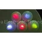 Flickering Decorative PP Plastic LED Floating Candles With Flashing Colors