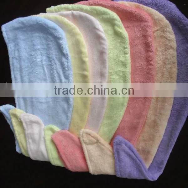Bamboo Fiber Hair Towel / Hair Drying Bath Towels photo-2