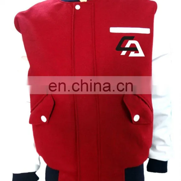 Unisex Cheap Custom Made Varsity Jackets High Quality Baseball Uniform Jacket photo-4