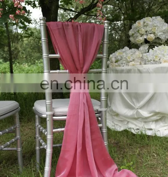 Popular Wedding Party Decoration Chiffon Chair Sash photo-2