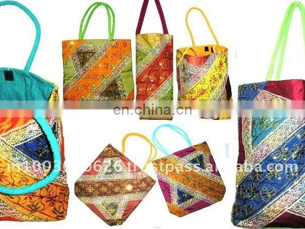 Indian Sari Work Hand Bags photo-2